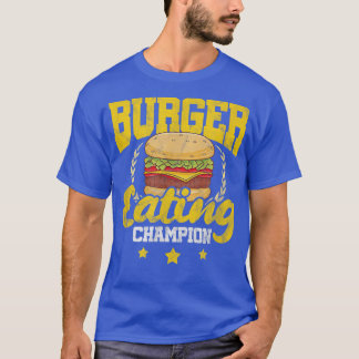 Camiseta Hamburguesa: Campeón de la hamburguesa del Queso c