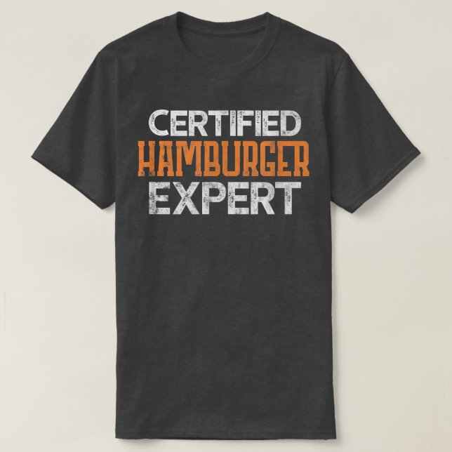 Camiseta Hamburguesa certificada por Burger Epert con probl (Diseño del anverso)