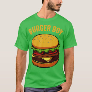 Camiseta Hamburguesa Cheeseburger Burger Boy Comida Rápida 