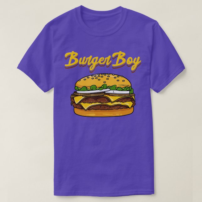 Camiseta Hamburguesa Cheeseburger Funny Burger Boy comida r (Diseño del anverso)