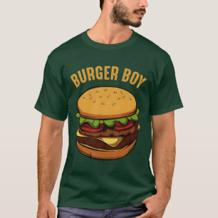 Camiseta Hamburguesa Cheeseburger Niño de la Hamburguesa Di