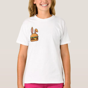 Camiseta Hamburguesa con orejas de conejito lindo para niño