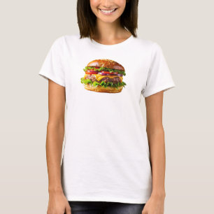 Camiseta Hamburguesa con queso apetitosa de SlipperyJoe cru