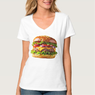 Camiseta Hamburguesa con queso apetitosa de SlipperyJoe cru