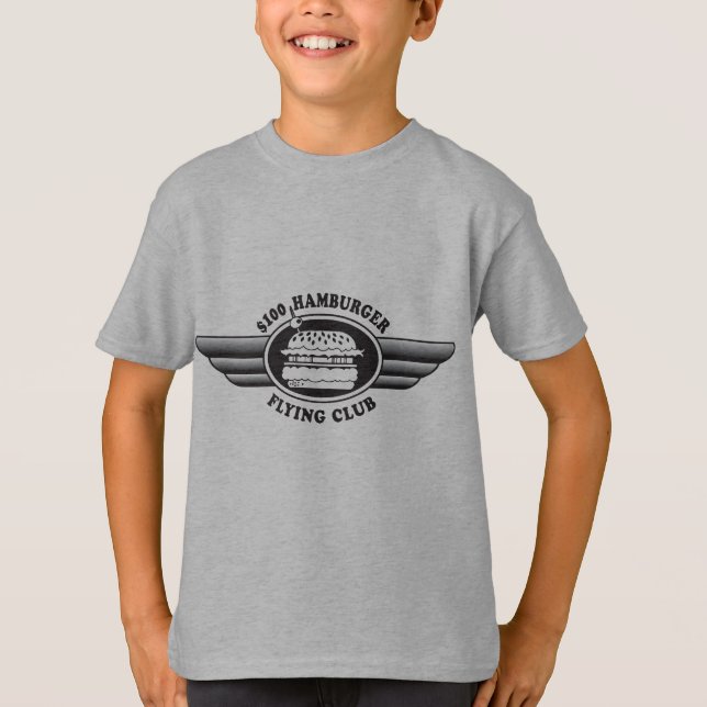 Camiseta Hamburguesa de 100 dólares - Club de vuelo (Anverso)