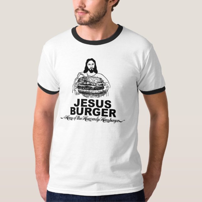 Camiseta Hamburguesa de Jesús (Anverso)