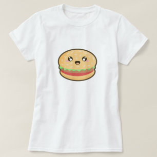 Camiseta Hamburguesa de Kawaii