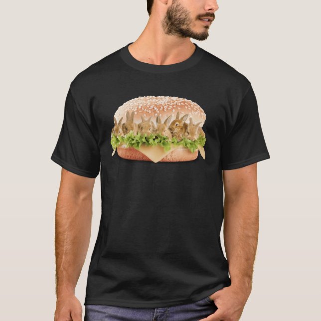 Camiseta Hamburguesa del conejito (Anverso)