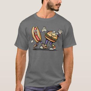 Camiseta Hamburguesa del perrito caliente n