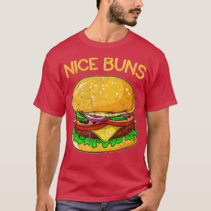 Camiseta Hamburguesa divertida angustiada Hamburger Nice Bu