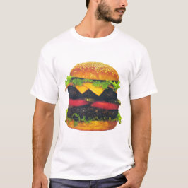 Camiseta Hamburguesa doble de lujo con queso