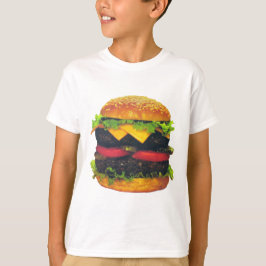 Camiseta Hamburguesa doble de lujo con queso