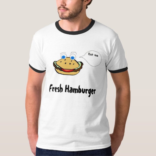 Camiseta Hamburguesa fresca (Anverso)