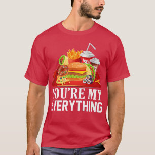 Camiseta Hamburguesa Fries Fast Food