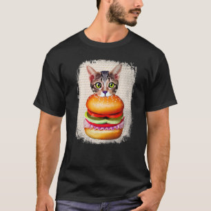 Camiseta Hamburguesa Gato Gatohamburguesa Hamburguesa Ronro