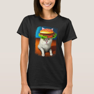 Camiseta Hamburguesa Gato Hamburguesa Burger Purr Meow Cat 