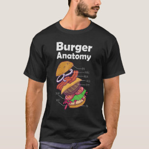 Camiseta Hamburguesa Gráfica de hamburguesa de alimentos An