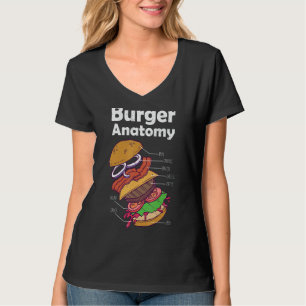 Camiseta Hamburguesa Gráfica de hamburguesa de alimentos An