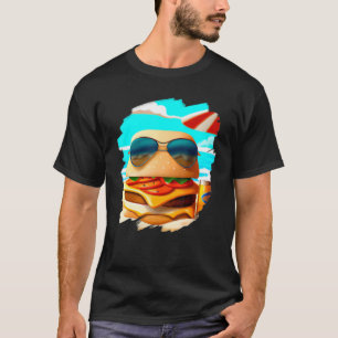 Camiseta Hamburguesa Guay escalofriante en comida rápida de