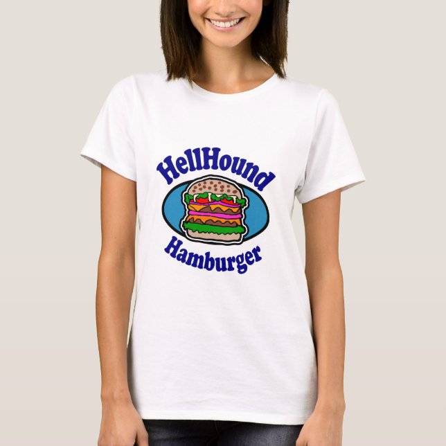 Camiseta Hamburguesa Hellhound (Anverso)