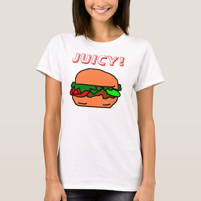CAMISETA ¡HAMBURGUESA JUGOSA! (Anverso)