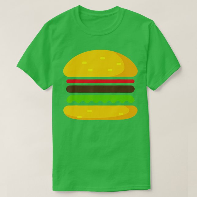 Camiseta Hamburguesa minimalista  (Diseño del anverso)