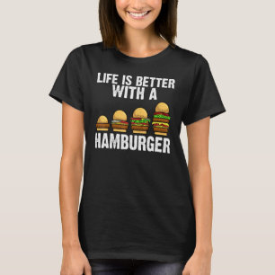 Camiseta Hamburguesa Para Hombres Mujeres Comida Cheeseburg