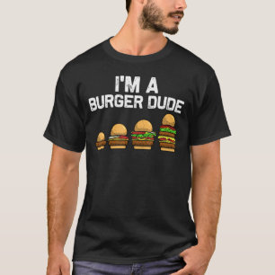 Camiseta Hamburguesa Para Hombres Papá Comida Cheeseburger 