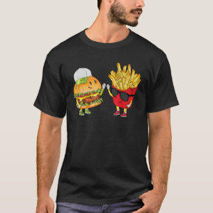Camiseta Hamburguesa Patatas Fritas Cinco Alto Divertido Co