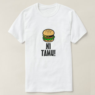Camiseta Hamburguesa y delicioso en swahili (ni tamu)