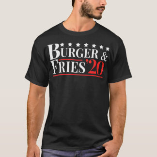 Camiseta Hamburguesa y Fries 2020 divertidos y francés