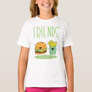 Camiseta Hamburguesa y los Fries franceses son los mejores 