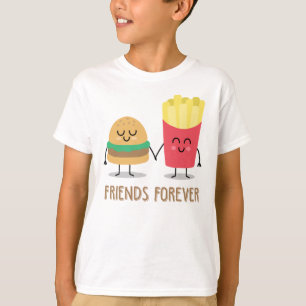 Camiseta Hamburguesa y los Fries franceses son los mejores 