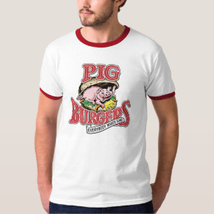 CAMISETA ¡HAMBURGUESAS DEL CERDO - TODOS QUIERE ALGUNO!!!