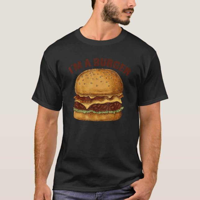Camiseta hamburguesas hamburguesas hamburguesas aperitivos  (Anverso)