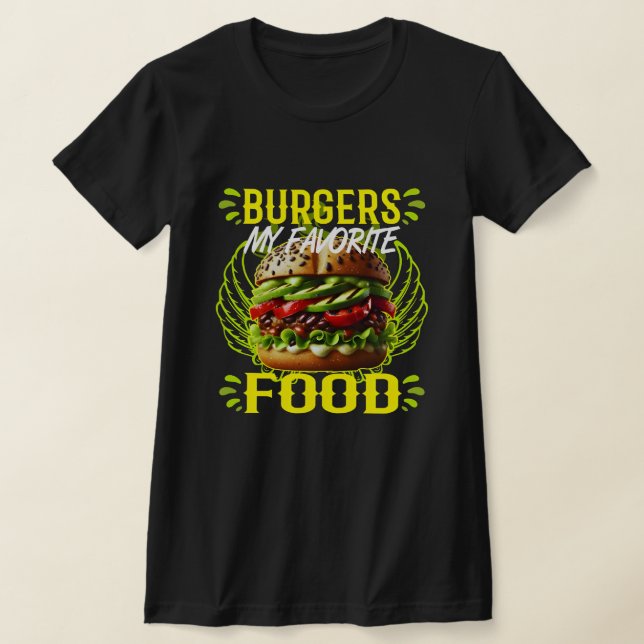 Camiseta hamburguesas mi comida favorita (Distribución)