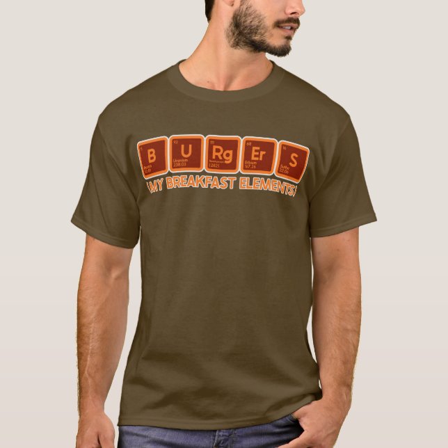 Camiseta Hamburguesas periódicas (Anverso)