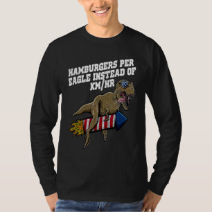 Camiseta Hamburguesas por águila en lugar de humor patrióti