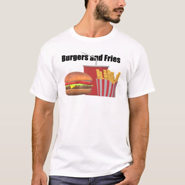 Camiseta Hamburguesas y Fries (Anverso)