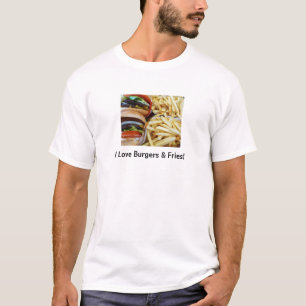 Camiseta Hamburguesas y patatas fritas