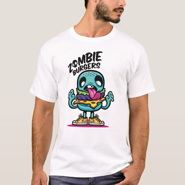 Camiseta Hamburguesas Zombie (Anverso)