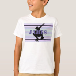 Camiseta HAMbWG - Skateboarder morado ultravioleta