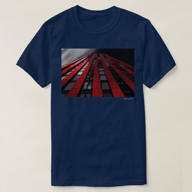 Camiseta HAMbWG - T-Shirt - Edificio Rojo 1920 010417 1236 (Diseño del anverso)