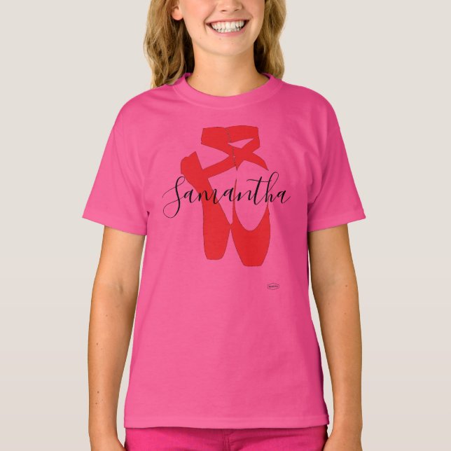 Camiseta HAMbyWG Ballet Slippers con tu nombre (Anverso)