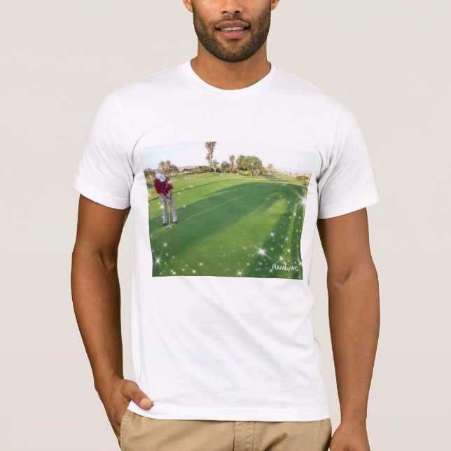 Camiseta HAMbyWG Bella Canvas - Verde de golf (Anverso)