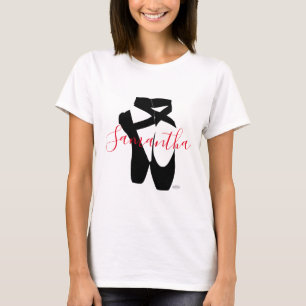 Camiseta HAMbyWG Black Ballet Slippers con tu nombre