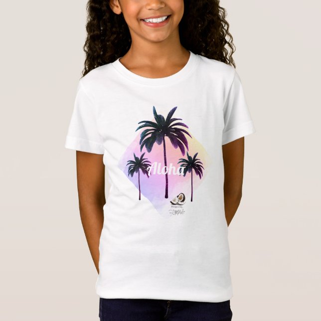 Camiseta HAMbyWG Chica Hawaiin Temática Palmeras (Anverso)