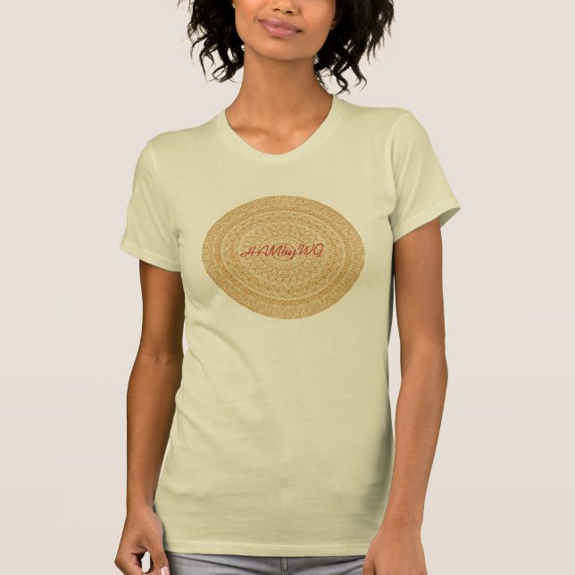 Camiseta HAMbyWG - Círculo de Boho femenino en rojo - nostá (Anverso)
