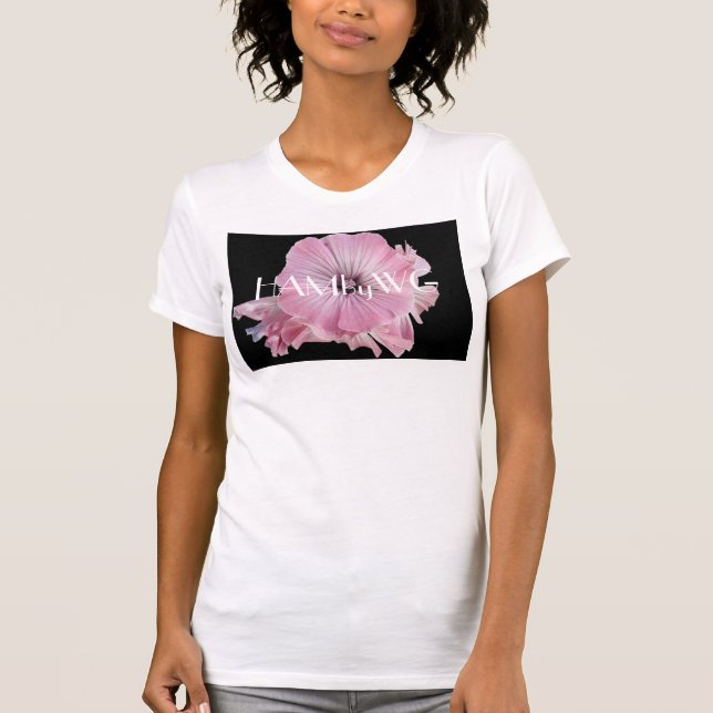 Camiseta HAMbyWG Flor rosa pálido (Anverso)