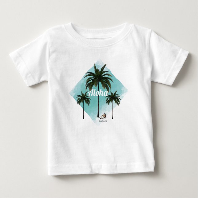 Camiseta HAMbyWG Hawaiin Tema del niño pequeño (Anverso)